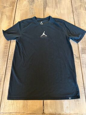 Jordan Black Short-Sleeve Basketball Tee